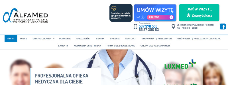 ALFAMED SPECJALISTYCZNE PORADNIE LEKARSKIE