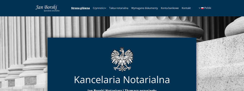 KANCELARIA NOTARIALNA JAN BORSKI - NOTARIUSZ