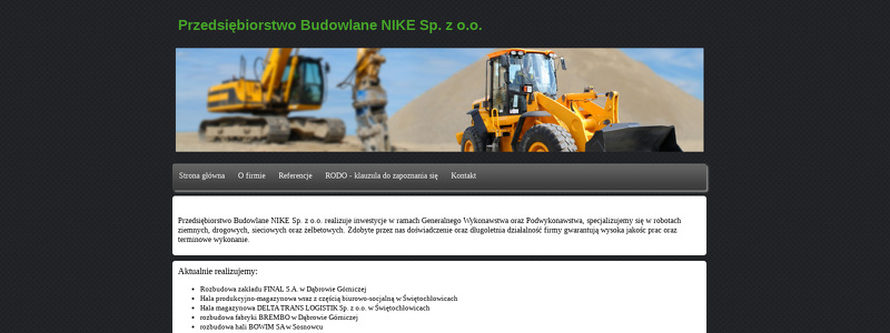 PRZEDSIĘBIORSTWO BUDOWLANE NIKE SP Z O O