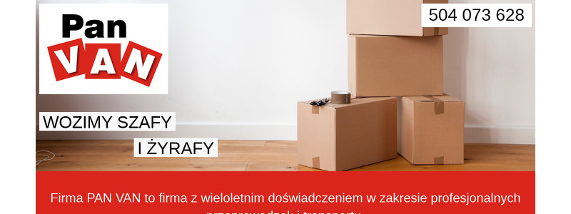 PAN VAN TRANSPORT PRZEPROWADZKI