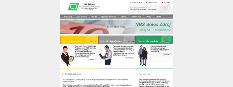 NADWIŚLAŃSKI BANK SPÓŁDZIELCZY W SOLCU ZDROJU