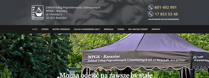 ZAKŁAD USŁUG POGRZEBOWYCH I CMENTARNYCH MPGK