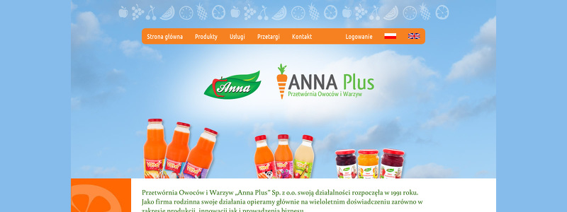 PRZETWÓRNIA OWOCÓW I WARZYW ANNA PLUS SP Z O O