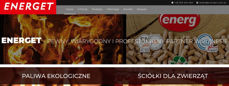 ENERGET - EKOLOGICZNE PRODUKTY Z BIOMASY