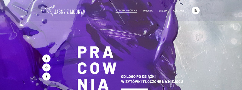 JASNE Z MODRYM STUDIO GRAFICZNE I DRUKARNIA