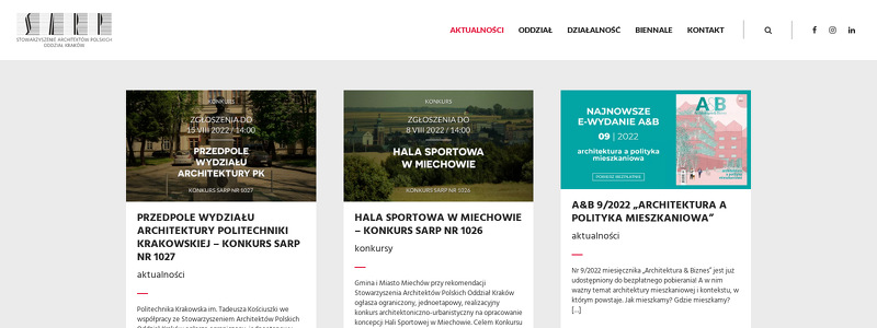 STOWARZYSZENIE ARCHITEKTÓW POLSKICH ODDZIAŁ KRAKOWSKI